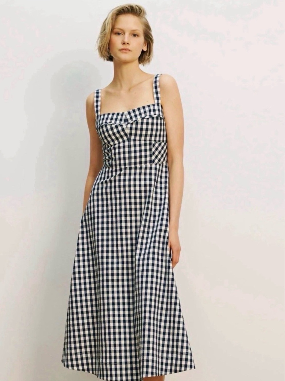 NWT! Veronica Beard Aila Gingham Midi Dress